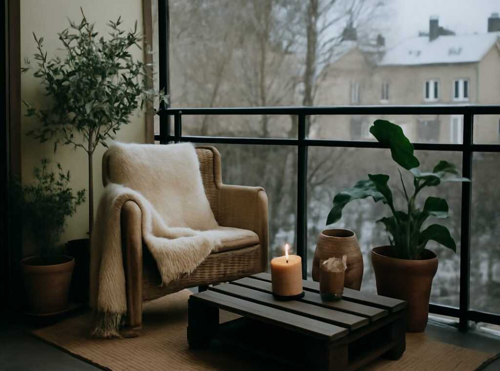 balcony relaxing oasis