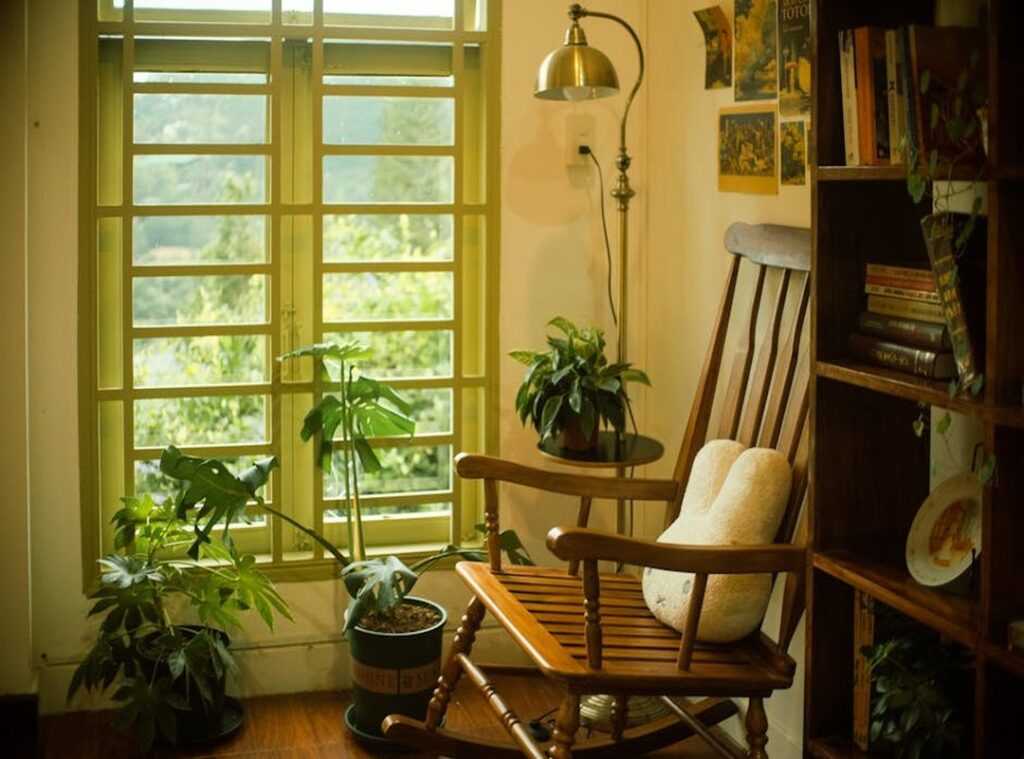 cozy reading nook
